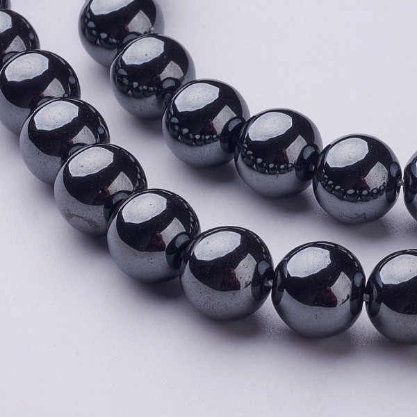 PandaHall 1 Strand Grade AAA Non-Magnetic Synthetic Hematite Round Beads Strands, Black, 10mm, Hole: 1.8~2mm, about 42pcs/strand...
PandaHall 1 Strand Grade AAA Non-Magnetic Synthetic Hematite Round Beads Strands, Black, 10mm, Hole: 1.8~2mm, about 42pcs/strand...