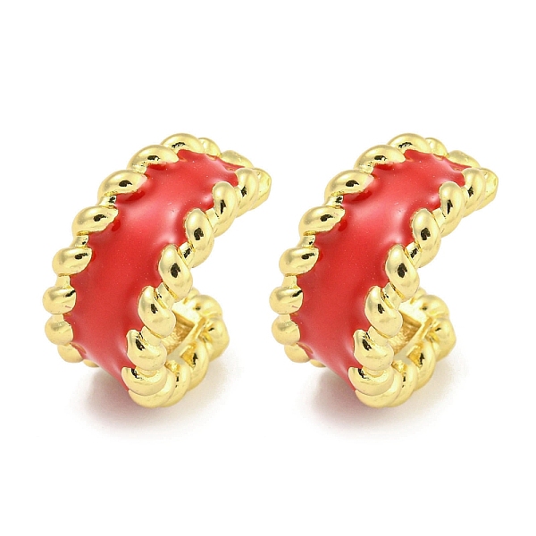 PandaHall Brass with Enamel Cuff Earrings, for Women, Real 18K Gold Plated, Red, 19.5x10.5~12.5mm Brass Red
PandaHall Brass with Enamel Cuff Earrings, for Women, Real 18K Gold Plated, Red, 19.5x10.5~12.5mm Brass Red
