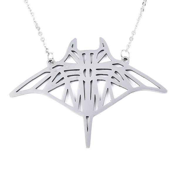 PandaHall 201 Stainless Steel Pendant Necklaces, with Cable Chains, Manta Ray/Fish, Stainless Steel Color, 17.3 inch(44cm), 2mm, Fish...
PandaHall 201 Stainless Steel Pendant Necklaces, with Cable Chains, Manta Ray/Fish, Stainless Steel Color, 17.3 inch(44cm), 2mm, Fish...