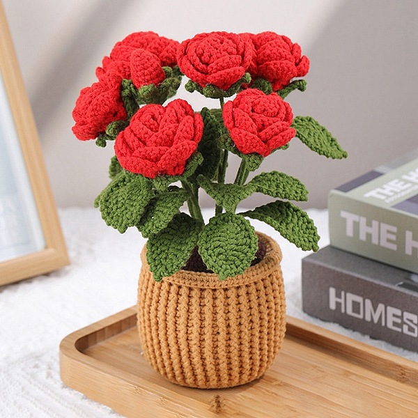 PandaHall DIY Rose Planter Display Decoration Knitting Kits for Beginners, Include Cotton Filler, Crochet Hooks, Polyester Yarn, Craft Eye..., Red
PandaHall DIY Rose Planter Display Decoration Knitting Kits for Beginners, Include Cotton Filler, Crochet Hooks, Polyester Yarn, Craft Eye..., Red