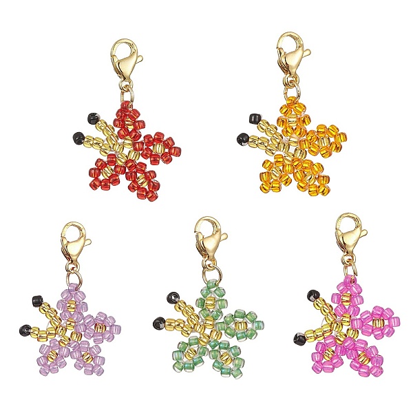 PandaHall Glass Seed Beads Pendant Decorations, with 304 Stainless Steel Lobster Claw Clasps, Butterfly, Mixed Color, 25mm Glass Butterfly..., Multicolor
PandaHall Glass Seed Beads Pendant Decorations, with 304 Stainless Steel Lobster Claw Clasps, Butterfly, Mixed Color, 25mm Glass Butterfly..., Multicolor