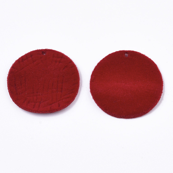 PandaHall Flocky Alloy Pendants, Flat Round, FireBrick, 30x2.5mm, Hole: 1.8mm Alloy Flat Round Red
PandaHall Flocky Alloy Pendants, Flat Round, FireBrick, 30x2.5mm, Hole: 1.8mm Alloy Flat Round Red