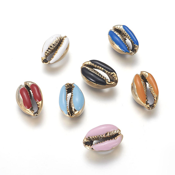 PandaHall Electroplated Cowrie Shell Beads, with Enamel, Undrilled/No Hole Beads, Golden, Mixed Color, 18~22x13~15x7~8mm Cowrie Shell Shell..., Multicolor
PandaHall Electroplated Cowrie Shell Beads, with Enamel, Undrilled/No Hole Beads, Golden, Mixed Color, 18~22x13~15x7~8mm Cowrie Shell Shell..., Multicolor