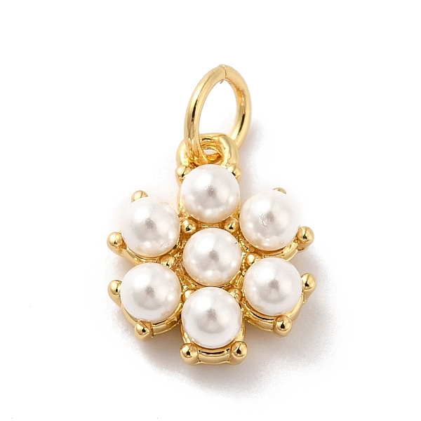 PandaHall Rack Plating Brass Pendants, with Pearl, Cadmium Free & Lead Free, Flower, Real 18K Gold Plated, 12.5x10.5x4mm, Hole: 3.6mm Brass..., White
PandaHall Rack Plating Brass Pendants, with Pearl, Cadmium Free & Lead Free, Flower, Real 18K Gold Plated, 12.5x10.5x4mm, Hole: 3.6mm Brass..., White