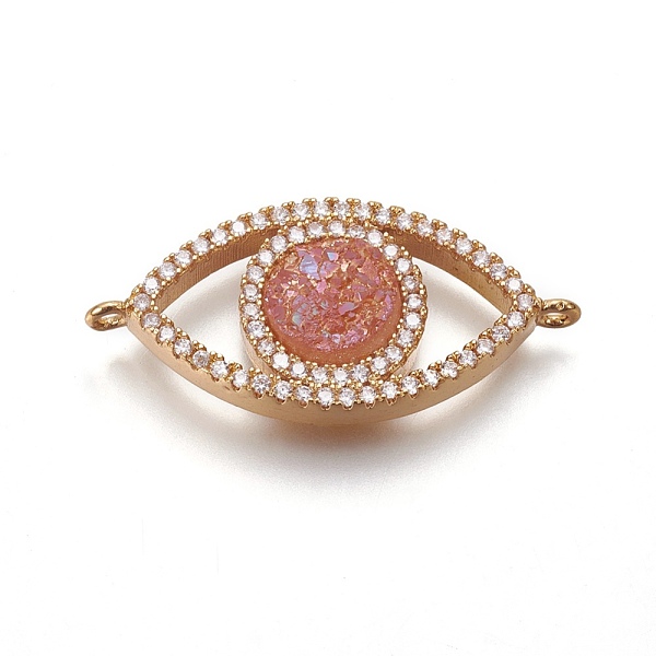 PandaHall Brass Micro Pave Cubic Zirconia Links connectors, with Electroplate Natural Druzy Quartz, Eye, Golden, Light Salmon..., Red
PandaHall Brass Micro Pave Cubic Zirconia Links connectors, with Electroplate Natural Druzy Quartz, Eye, Golden, Light Salmon..., Red