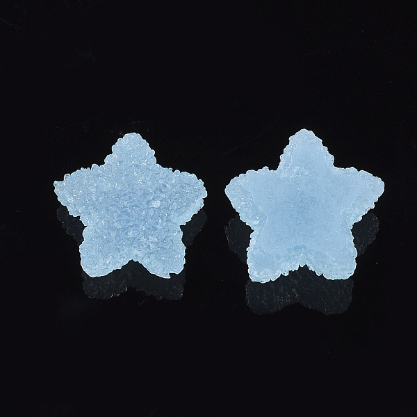 PandaHall Resin Cabochons, Star, Light Sky Blue, 17~18.5x17.5~19x9~10mm Resin Star Blue
PandaHall Resin Cabochons, Star, Light Sky Blue, 17~18.5x17.5~19x9~10mm Resin Star Blue