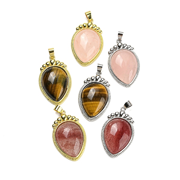 PandaHall Natural Mixed Gemstone Pendants, Carrot Charms with Rack Plating Platinum & Golden Tone Brass Findings, Lead Free & Cadmium Free...
PandaHall Natural Mixed Gemstone Pendants, Carrot Charms with Rack Plating Platinum & Golden Tone Brass Findings, Lead Free & Cadmium Free...