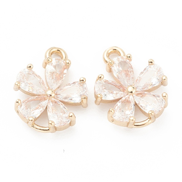 PandaHall Brass Clear Cubic Zirconia Pendants, Flower, Real 14K Gold Plated, 13.5x11x3.5mm, Hole: 1.4mm Brass+Cubic Zirconia Flower Clear
PandaHall Brass Clear Cubic Zirconia Pendants, Flower, Real 14K Gold Plated, 13.5x11x3.5mm, Hole: 1.4mm Brass+Cubic Zirconia Flower Clear