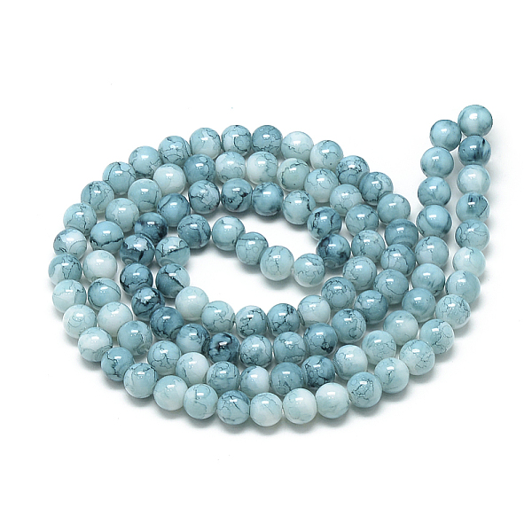 PandaHall Baking Painted Glass Beads Strands, Swirl Glass Beads, Round, Sky Blue, 6~6.5mm, Hole: 1.5mm, about 145pcs/strand, 31.8 inch...
PandaHall Baking Painted Glass Beads Strands, Swirl Glass Beads, Round, Sky Blue, 6~6.5mm, Hole: 1.5mm, about 145pcs/strand, 31.8 inch...