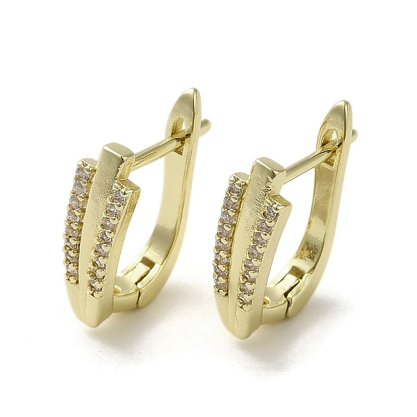 PandaHall Brass Micro Pave Cubic Zirconia Arch Hoop Earring, Long-Lasting Plated, Golden, 16x5mm Brass Arch
PandaHall Brass Micro Pave Cubic Zirconia Arch Hoop Earring, Long-Lasting Plated, Golden, 16x5mm Brass Arch