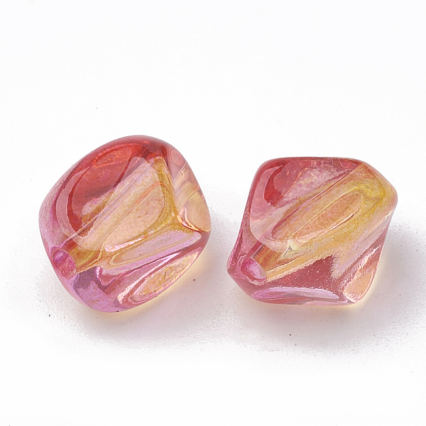 PandaHall Two Tone Transparent Spray Painted Acrylic Beads, Polygon, Fuchsia, 12x8.5x8mm, Hole: 1mm, about 910pcs/500g Acrylic Polygon Pink
PandaHall Two Tone Transparent Spray Painted Acrylic Beads, Polygon, Fuchsia, 12x8.5x8mm, Hole: 1mm, about 910pcs/500g Acrylic Polygon Pink