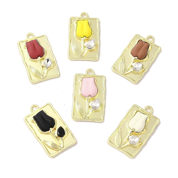 PandaHall Rack Plating Spray Painted Alloy Pendants, with Rhinestone, Cadmium Free & Nickel Free & Lead Free, Rectangle with Flower, Golden..., Multicolor
PandaHall Rack Plating Spray Painted Alloy Pendants, with Rhinestone, Cadmium Free & Nickel Free & Lead Free, Rectangle with Flower, Golden..., Multicolor