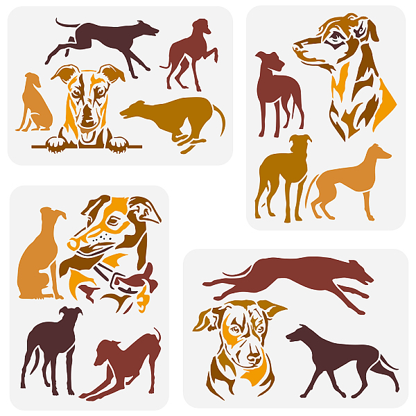 PandaHall 4Pcs 4 Styles PET Hollow Out Drawing Painting Stencils, for DIY Scrapbook, Photo Album, Dog, 297x210mm, 1pc/style Plastic Dog
PandaHall 4Pcs 4 Styles PET Hollow Out Drawing Painting Stencils, for DIY Scrapbook, Photo Album, Dog, 297x210mm, 1pc/style Plastic Dog