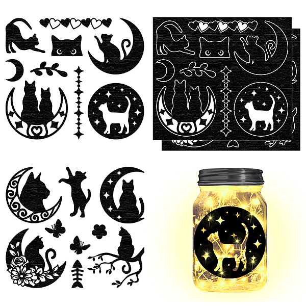 PandaHall Silhouette Paper, for Lighting Decoration, Paper Cut Light Box, Mermaid, Cat Shape, 150x170mm, 4pcs/set Paper Cat Shape
PandaHall Silhouette Paper, for Lighting Decoration, Paper Cut Light Box, Mermaid, Cat Shape, 150x170mm, 4pcs/set Paper Cat Shape