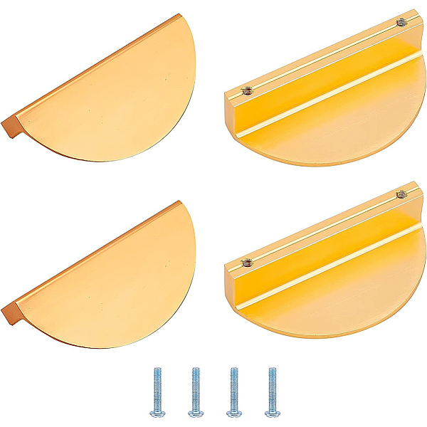 PandaHall BENECREAT 4 Set 7.9x3.7x1.9cm Gold Half Moon Cabinet Pull Handles Zinc Alloy Semicircle Drawer Knob Dresser Handle with Screws for...
PandaHall BENECREAT 4 Set 7.9x3.7x1.9cm Gold Half Moon Cabinet Pull Handles Zinc Alloy Semicircle Drawer Knob Dresser Handle with Screws for...