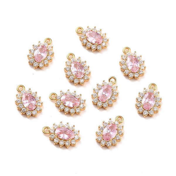 PandaHall Real 18K Gold Plated Brass Micro Pave Cubic Zirconia Charms, Cadmium Free & Nickel Free & Lead Free, Oval, Pink, 12x8x3mm, Hole...
PandaHall Real 18K Gold Plated Brass Micro Pave Cubic Zirconia Charms, Cadmium Free & Nickel Free & Lead Free, Oval, Pink, 12x8x3mm, Hole...