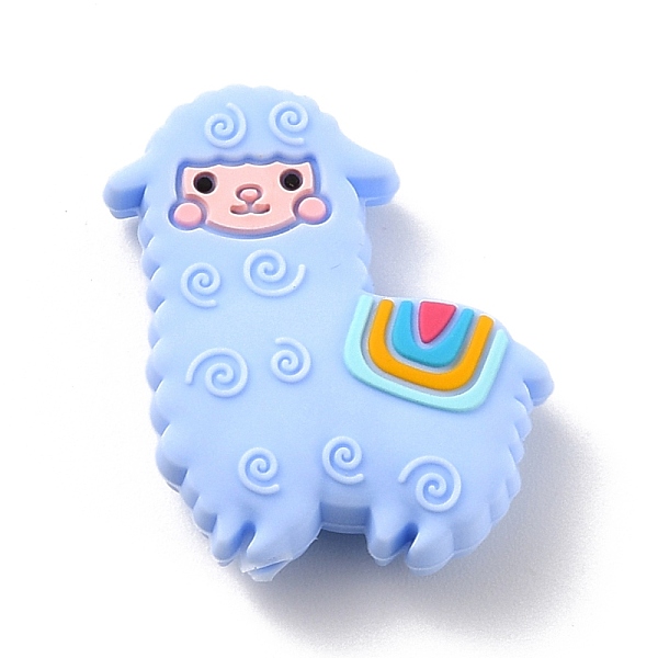 PandaHall Silicone Focal Beads, Chewing Beads For Teethers, Alpaca, Light Sky Blue, 31x28x9mm, Hole: 3mm Silicone Other Animal
PandaHall Silicone Focal Beads, Chewing Beads For Teethers, Alpaca, Light Sky Blue, 31x28x9mm, Hole: 3mm Silicone Other Animal