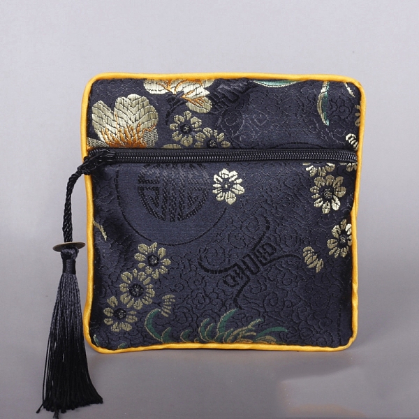 PandaHall Square Chinese Style Cloth Tassel Bags, with Zipper, for Bracelet, Necklace, Slate Gray, 11.5x11.5cm Cloth Square
PandaHall Square Chinese Style Cloth Tassel Bags, with Zipper, for Bracelet, Necklace, Slate Gray, 11.5x11.5cm Cloth Square