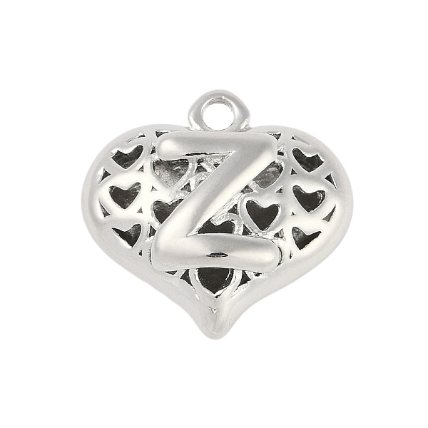 PandaHall Hollow Brass Pendants for Valentine's Day, Heart with Letter, Real Platinum Plated, Letter Z, 25x26x13mm, Hole: 2.5mm Brass Letter...
PandaHall Hollow Brass Pendants for Valentine's Day, Heart with Letter, Real Platinum Plated, Letter Z, 25x26x13mm, Hole: 2.5mm Brass Letter...