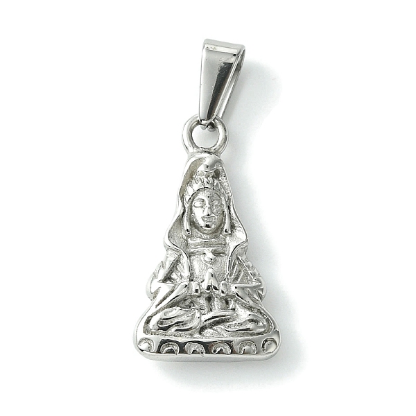 PandaHall 304 Stainless Steel Pendants, Avalokitesvara Charm, Stainless Steel Color, 24.5x14.5x4.5mm, hole: 3.5x6mm 304 Stainless Steel...
PandaHall 304 Stainless Steel Pendants, Avalokitesvara Charm, Stainless Steel Color, 24.5x14.5x4.5mm, hole: 3.5x6mm 304 Stainless Steel...