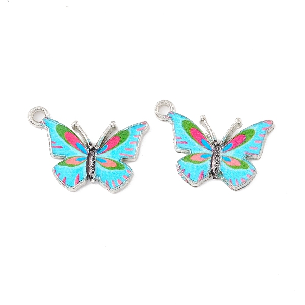 PandaHall Alloy Enamel Pendants, Platinum, Butterfly, Colorful, 22x19x2mm, Hole: 1.8mm Alloy+Enamel Butterfly
PandaHall Alloy Enamel Pendants, Platinum, Butterfly, Colorful, 22x19x2mm, Hole: 1.8mm Alloy+Enamel Butterfly