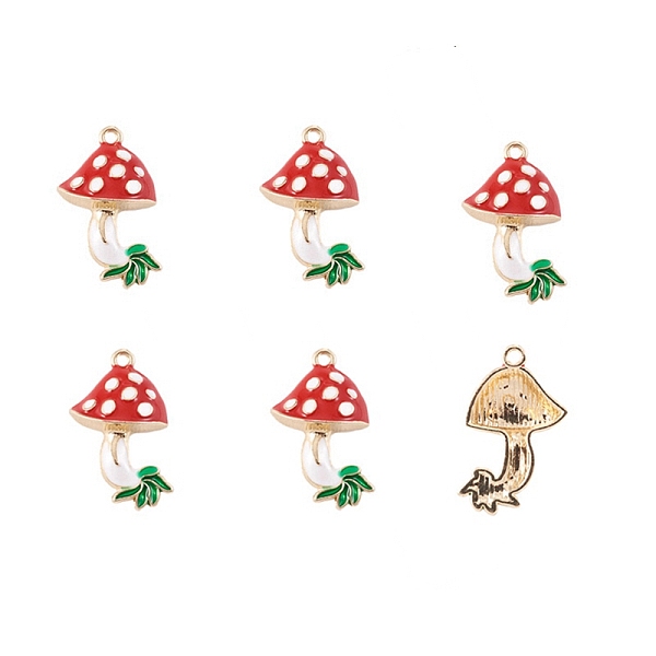 PandaHall Alloy Enamel Pendants, Red Mushroom with Grass, Cadmium Free & Lead Free, Golden, 26x16mm, Hole: 2mm Alloy Mushroom Red
PandaHall Alloy Enamel Pendants, Red Mushroom with Grass, Cadmium Free & Lead Free, Golden, 26x16mm, Hole: 2mm Alloy Mushroom Red