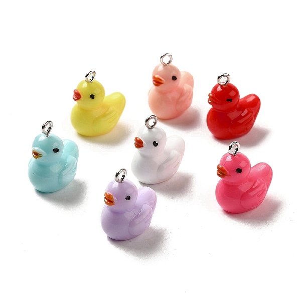 PandaHall Acrylic Pendants, with Iron Ring, Duck, Mixed Color, 20~21.5x16.5x13mm, Hole: 2mm Iron+Acrylic Duck Multicolor
PandaHall Acrylic Pendants, with Iron Ring, Duck, Mixed Color, 20~21.5x16.5x13mm, Hole: 2mm Iron+Acrylic Duck Multicolor