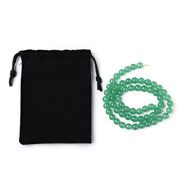 PandaHall 1 Strand Natural Green Aventurine Beads Strands, Round, Dyed, with Velvet Packing Pouches, 6mm, Hole: 1mm, about 62pcs/strand...
PandaHall 1 Strand Natural Green Aventurine Beads Strands, Round, Dyed, with Velvet Packing Pouches, 6mm, Hole: 1mm, about 62pcs/strand...