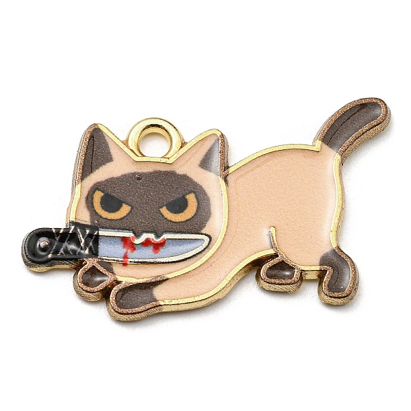 PandaHall Printed Alloy Pendants, with Enamel, Golden, Cadmium Free & Nickel Free & Lead Free, Cat with Knife Shape Charms, Moccasin..., Orange
PandaHall Printed Alloy Pendants, with Enamel, Golden, Cadmium Free & Nickel Free & Lead Free, Cat with Knife Shape Charms, Moccasin..., Orange
