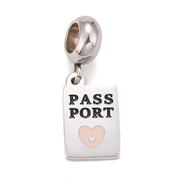 PandaHall 304 Stainless Steel European Dangle Charms, Large Hole Pendants with Enamel, Rectangle with Heart and Word Pass Port, Mixed Color..., Multicolor
PandaHall 304 Stainless Steel European Dangle Charms, Large Hole Pendants with Enamel, Rectangle with Heart and Word Pass Port, Mixed Color..., Multicolor