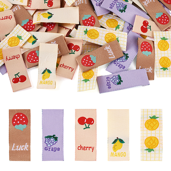 PandaHall 100Pcs 5 Style Silk Ribbon Computerized Embroidery Clothing Labels for Hat Scarf, Rectangle, Strawberry & Grape & Cherry &..., Multicolor
PandaHall 100Pcs 5 Style Silk Ribbon Computerized Embroidery Clothing Labels for Hat Scarf, Rectangle, Strawberry & Grape & Cherry &..., Multicolor