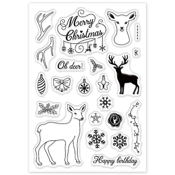 PandaHall PVC Plastic Stamps, for DIY Scrapbooking, Photo Album Decorative, Cards Making, Stamp Sheets, Deer Pattern, 16x11x0.3cm Plastic...
PandaHall PVC Plastic Stamps, for DIY Scrapbooking, Photo Album Decorative, Cards Making, Stamp Sheets, Deer Pattern, 16x11x0.3cm Plastic...