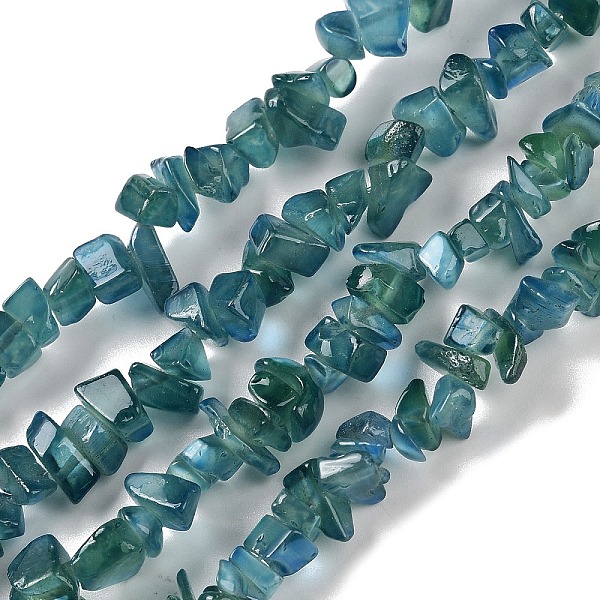 PandaHall Spray Painted Glass Beads Strands, Chip, Teal, 2.5~6.5x3~10x4~12.5mm, Hole: 1mm, 33.86''(86cm) Glass Chip Cyan
PandaHall Spray Painted Glass Beads Strands, Chip, Teal, 2.5~6.5x3~10x4~12.5mm, Hole: 1mm, 33.86''(86cm) Glass Chip Cyan