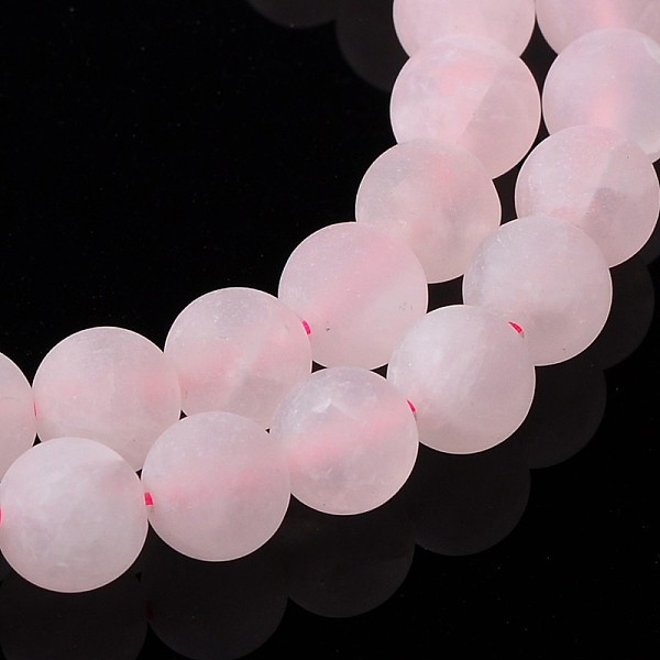 PandaHall Rose Quartz Strands, Frosted, Round, about 8~9mm in diameter, hole: 1mm, about 49 pcs/strand, 15.5 inch Rose Quartz Round Pink
PandaHall Rose Quartz Strands, Frosted, Round, about 8~9mm in diameter, hole: 1mm, about 49 pcs/strand, 15.5 inch Rose Quartz Round Pink