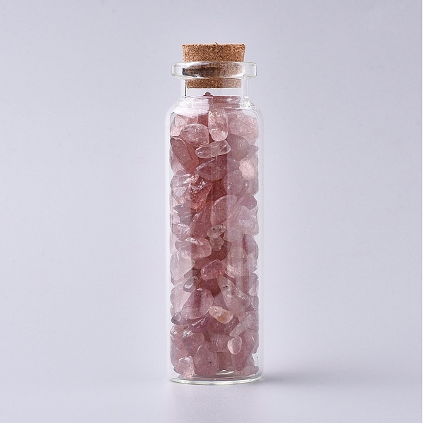 PandaHall Glass Wishing Bottle, For Pendant Decoration, with Strawberry Quartz Chip Beads Inside and Cork Stopper, 22x71mm Strawberry Quartz...
PandaHall Glass Wishing Bottle, For Pendant Decoration, with Strawberry Quartz Chip Beads Inside and Cork Stopper, 22x71mm Strawberry Quartz...