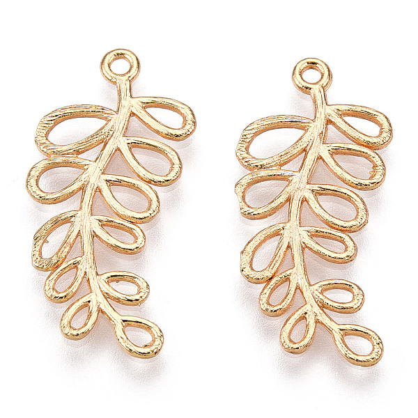 PandaHall Brass Pendants, Nickel Free, Real 18K Gold Plated, Leaf, 23x12x1mm, Hole: 1mm Brass Leaf
PandaHall Brass Pendants, Nickel Free, Real 18K Gold Plated, Leaf, 23x12x1mm, Hole: 1mm Brass Leaf