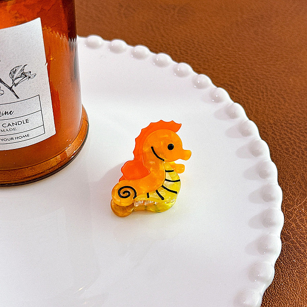 PandaHall Marine Animal Shaps Mini Claw Hair Clips, Cellulose Acetate Ponytail Hair Clip for Girls Women, Sea Horse, 23x31x28mm Cellulose...
PandaHall Marine Animal Shaps Mini Claw Hair Clips, Cellulose Acetate Ponytail Hair Clip for Girls Women, Sea Horse, 23x31x28mm Cellulose...