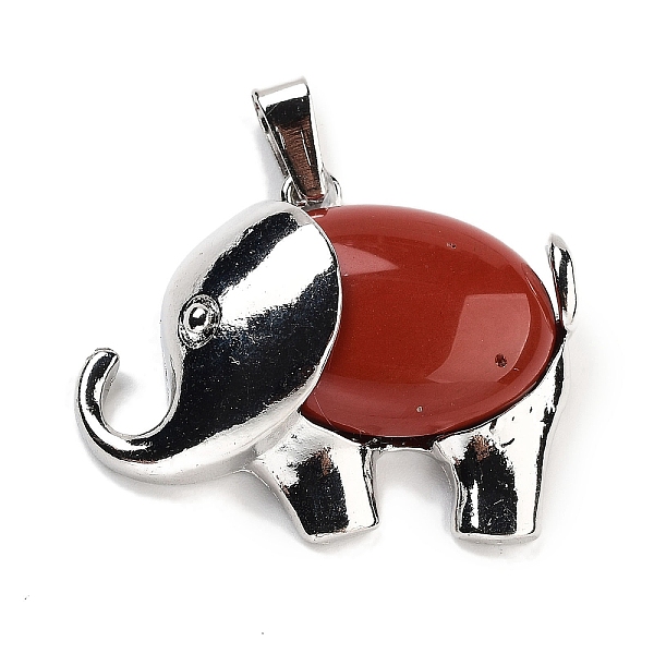 PandaHall Natural Red Jasper Pendants, Elephant Charms with Alloy Findings, Platinum, 29x37~37.5x9.5~10mm, Hole: 3x9mm Red Jasper Elephant
PandaHall Natural Red Jasper Pendants, Elephant Charms with Alloy Findings, Platinum, 29x37~37.5x9.5~10mm, Hole: 3x9mm Red Jasper Elephant