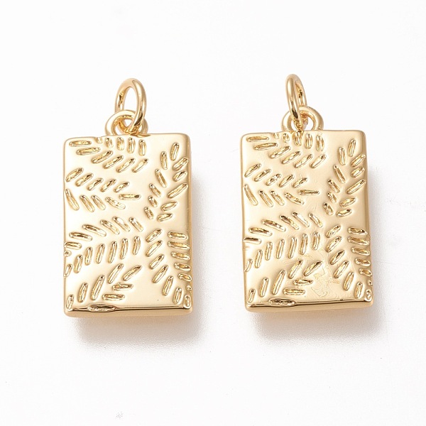 PandaHall Brass Pendants, with Jump Rings, Long-Lasting Plated, Rectangle with Leaf, Real 18K Gold Plated, 20x11.3x2mm, Jump Ring: 5x1mm...
PandaHall Brass Pendants, with Jump Rings, Long-Lasting Plated, Rectangle with Leaf, Real 18K Gold Plated, 20x11.3x2mm, Jump Ring: 5x1mm...