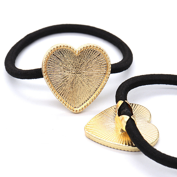 PandaHall Zinc Alloy Cabochon Settings, Hair Ties Findings, Heart, Golden, 25mm, 10pcs/bag Alloy Black
PandaHall Zinc Alloy Cabochon Settings, Hair Ties Findings, Heart, Golden, 25mm, 10pcs/bag Alloy Black