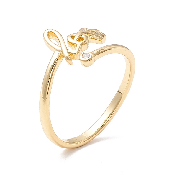 PandaHall Word Love Cubic Zirconia Cuff Ring, Rack Plating Brass Open Ring for Valentine's Day, Golden, US Size 7 3/4(17.9mm) Brass+Cubic...
PandaHall Word Love Cubic Zirconia Cuff Ring, Rack Plating Brass Open Ring for Valentine's Day, Golden, US Size 7 3/4(17.9mm) Brass+Cubic...
