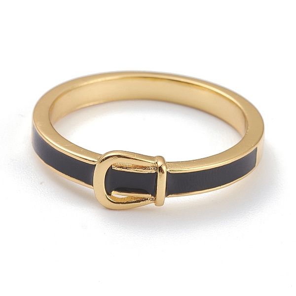 PandaHall Brass Enamel Finger Rings, Black, Real 18K Gold Plated, US Size 7(17.3mm) Brass Black
PandaHall Brass Enamel Finger Rings, Black, Real 18K Gold Plated, US Size 7(17.3mm) Brass Black