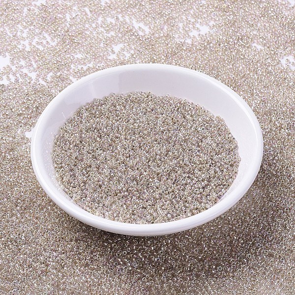 PandaHall MIYUKI Round Rocailles Beads, Japanese Seed Beads, 11/0, (RR3191) Silverlined Light Blush AB, 2x1.3mm, Hole: 0.8mm, about..., Pink
PandaHall MIYUKI Round Rocailles Beads, Japanese Seed Beads, 11/0, (RR3191) Silverlined Light Blush AB, 2x1.3mm, Hole: 0.8mm, about..., Pink