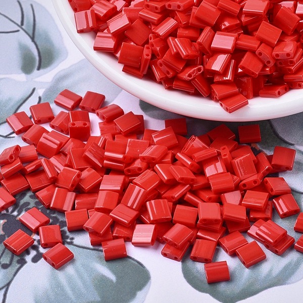 PandaHall MIYUKI TILA Beads, Japanese Seed Beads, 2-Hole, (TL408) Opaque Red, 5x5x1.9mm, Hole: 0.8mm, about 118pcs/bottle, 10g/bottle Glass...
PandaHall MIYUKI TILA Beads, Japanese Seed Beads, 2-Hole, (TL408) Opaque Red, 5x5x1.9mm, Hole: 0.8mm, about 118pcs/bottle, 10g/bottle Glass...