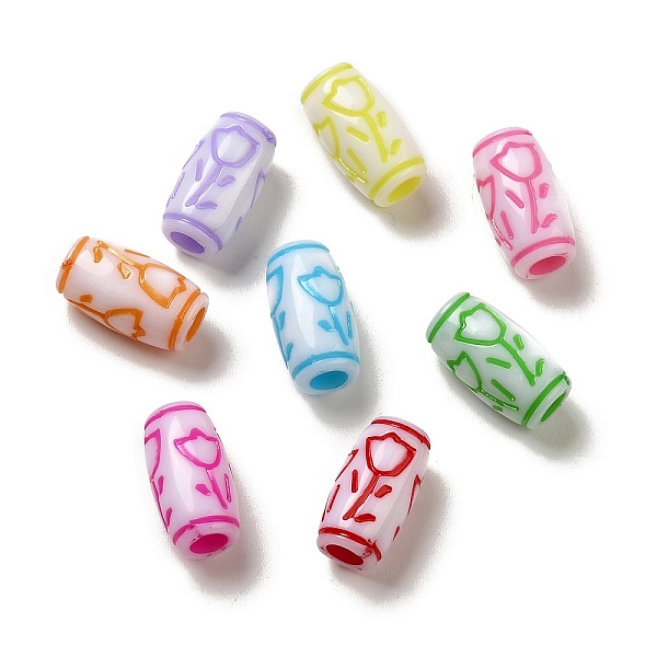 PandaHall Opaque Acrylic Beads, Craft Style, Barrel with Flower, Mixed Color, 13.5x7mm, Hole: 3mm, 1351pcs/500g Acrylic Barrel Multicolor
PandaHall Opaque Acrylic Beads, Craft Style, Barrel with Flower, Mixed Color, 13.5x7mm, Hole: 3mm, 1351pcs/500g Acrylic Barrel Multicolor