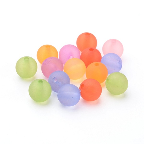PandaHall Mixed Color Round Frosted Transparent Acrylic Beads, Mixed Color, 10mm, Hole: 2mm Acrylic Round Multicolor
PandaHall Mixed Color Round Frosted Transparent Acrylic Beads, Mixed Color, 10mm, Hole: 2mm Acrylic Round Multicolor