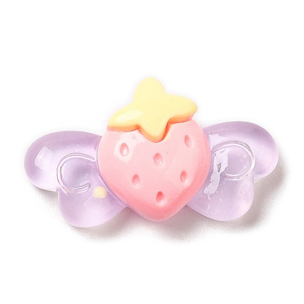 PandaHall Translucent Resin Cabochons, Strawberry with Wings, Lilac, 14.5~15x26x7~7.5mm Resin Strawberry Purple
PandaHall Translucent Resin Cabochons, Strawberry with Wings, Lilac, 14.5~15x26x7~7.5mm Resin Strawberry Purple