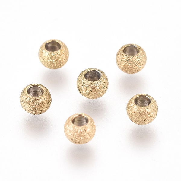 PandaHall Ion Plating(IP) 304 Stainless Steel Textured Spacer Beads, Round, Golden, 3x2mm, Hole: 1.5mm 304 Stainless Steel Round
PandaHall Ion Plating(IP) 304 Stainless Steel Textured Spacer Beads, Round, Golden, 3x2mm, Hole: 1.5mm 304 Stainless Steel Round