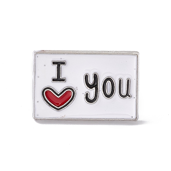 PandaHall Valentine's Day Theme Enamel Pin, Word I Love You Alloy Brooch for Backpack Clothes, Platinum, Rectangle Pattern, 16x25x2mm..., White
PandaHall Valentine's Day Theme Enamel Pin, Word I Love You Alloy Brooch for Backpack Clothes, Platinum, Rectangle Pattern, 16x25x2mm..., White