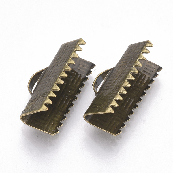 PandaHall Brass Ribbon Crimp Ends, Rectangle, Antique Bronze, 8x16mm, Hole: 1x5mm Brass
PandaHall Brass Ribbon Crimp Ends, Rectangle, Antique Bronze, 8x16mm, Hole: 1x5mm Brass